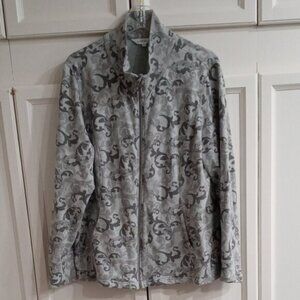 Northern Reflections Women's XL Long Sleeve Front Zipper & Two Side Pockets Prin